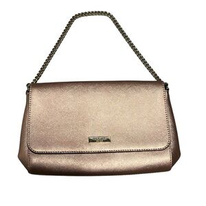 Kate Spade Greer Laurel Way Rose Gold Shoulder Bag Clutch